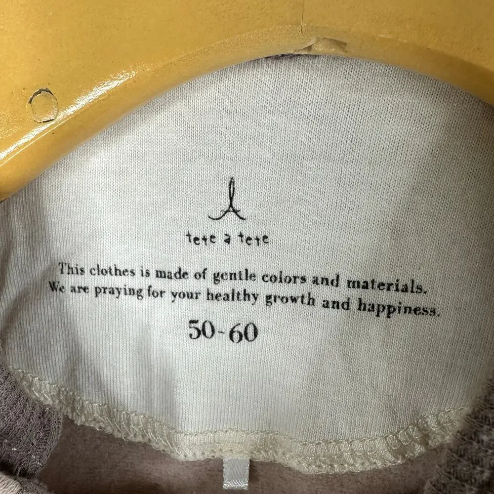 Tete a Tete Baby One Piece Lot of 2 Sleepers 50-70 3-6m Cycling Bon Appetite
